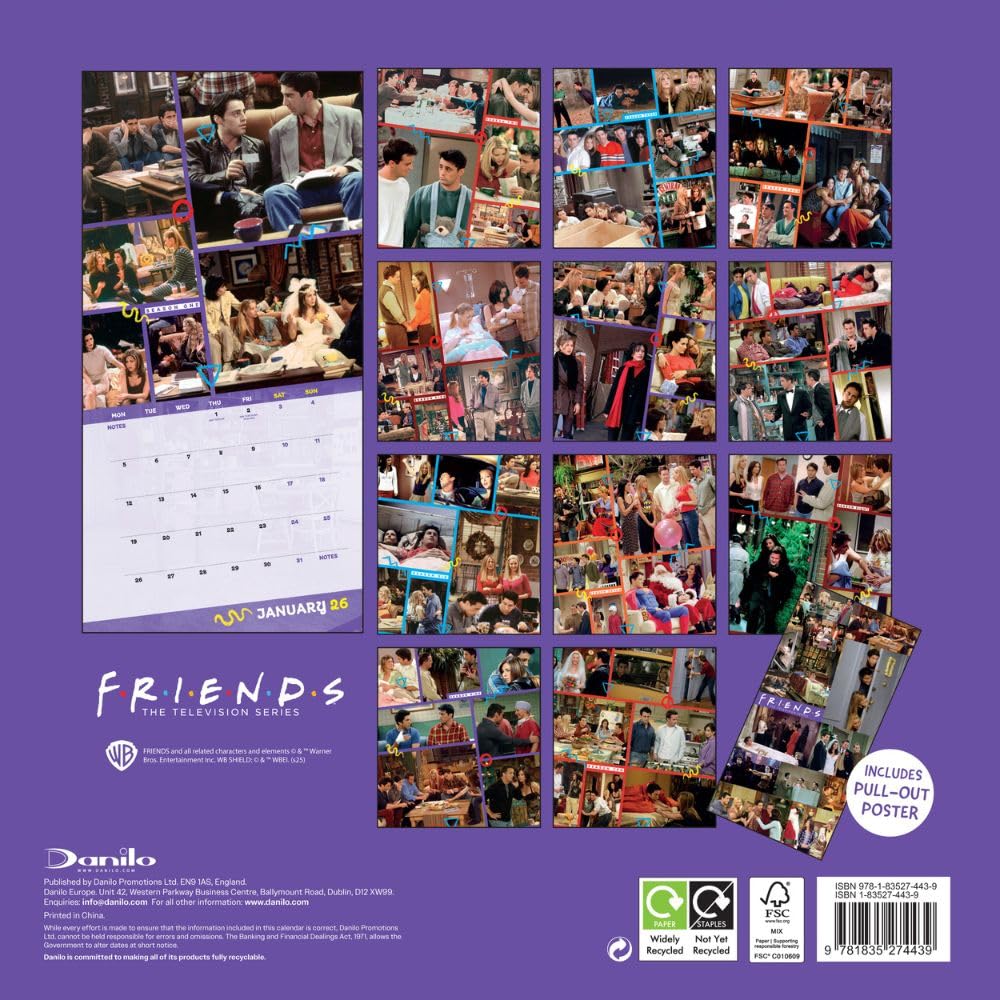 2026 Friends - Square Wall Calendar