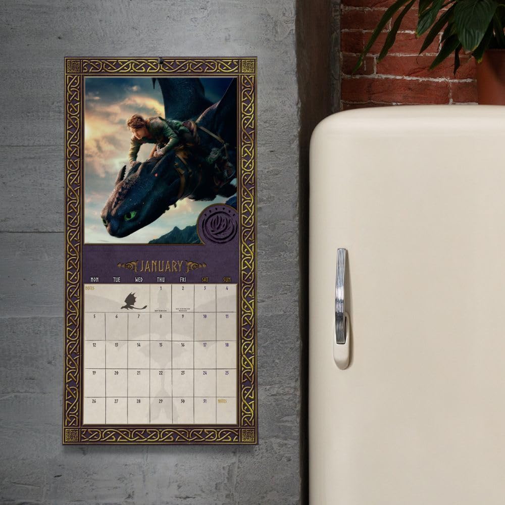 2026 How To Train Your Dragon Movie - Square Wall Calendar