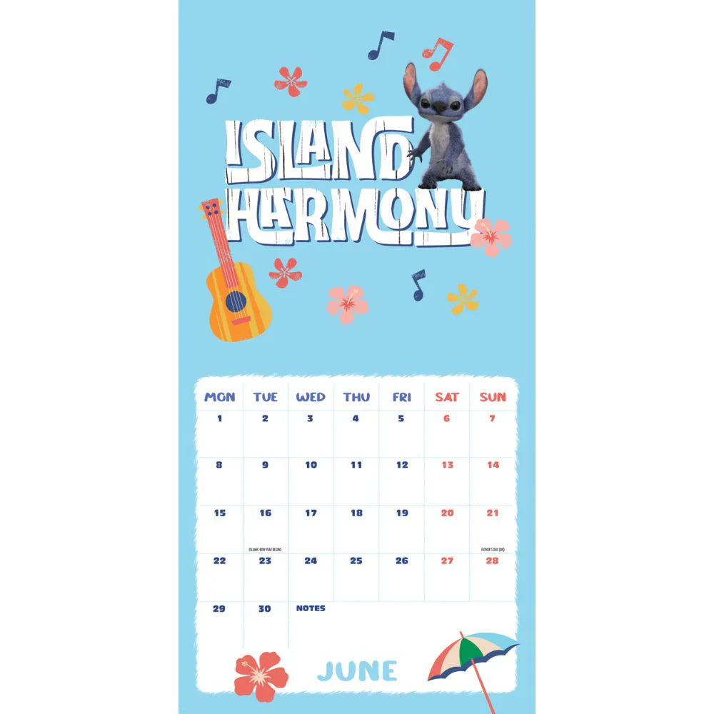 2026 Lilo & Stitch Movie - Square Wall Calendar