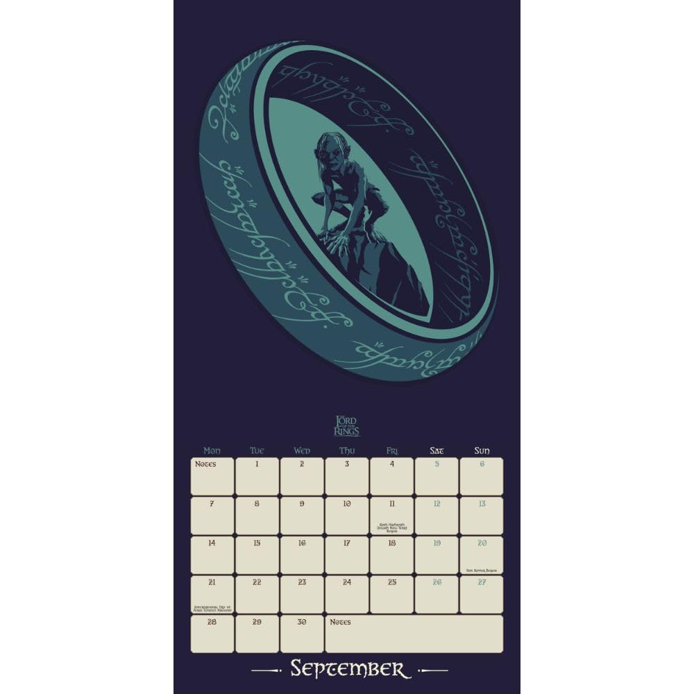 2026 Lord Of The Rings - Square Wall Calendar