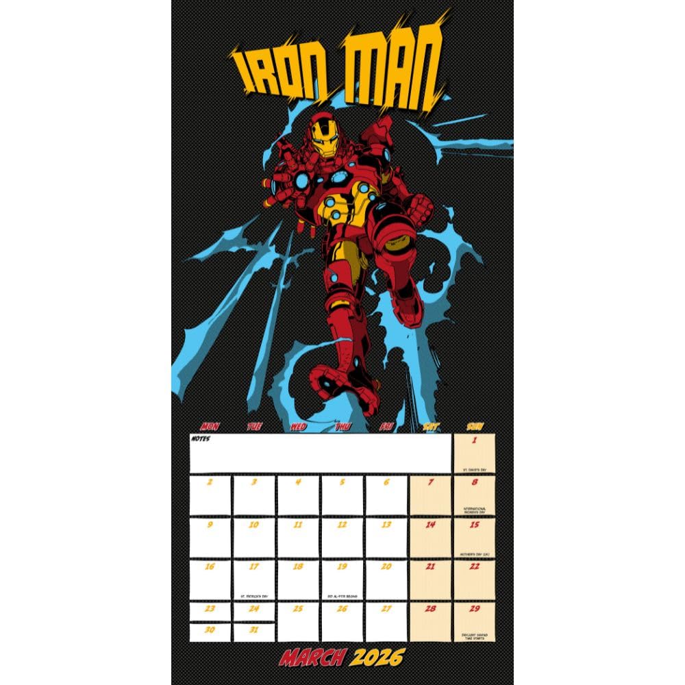 2026 Marvel Comics - Square Wall Calendar