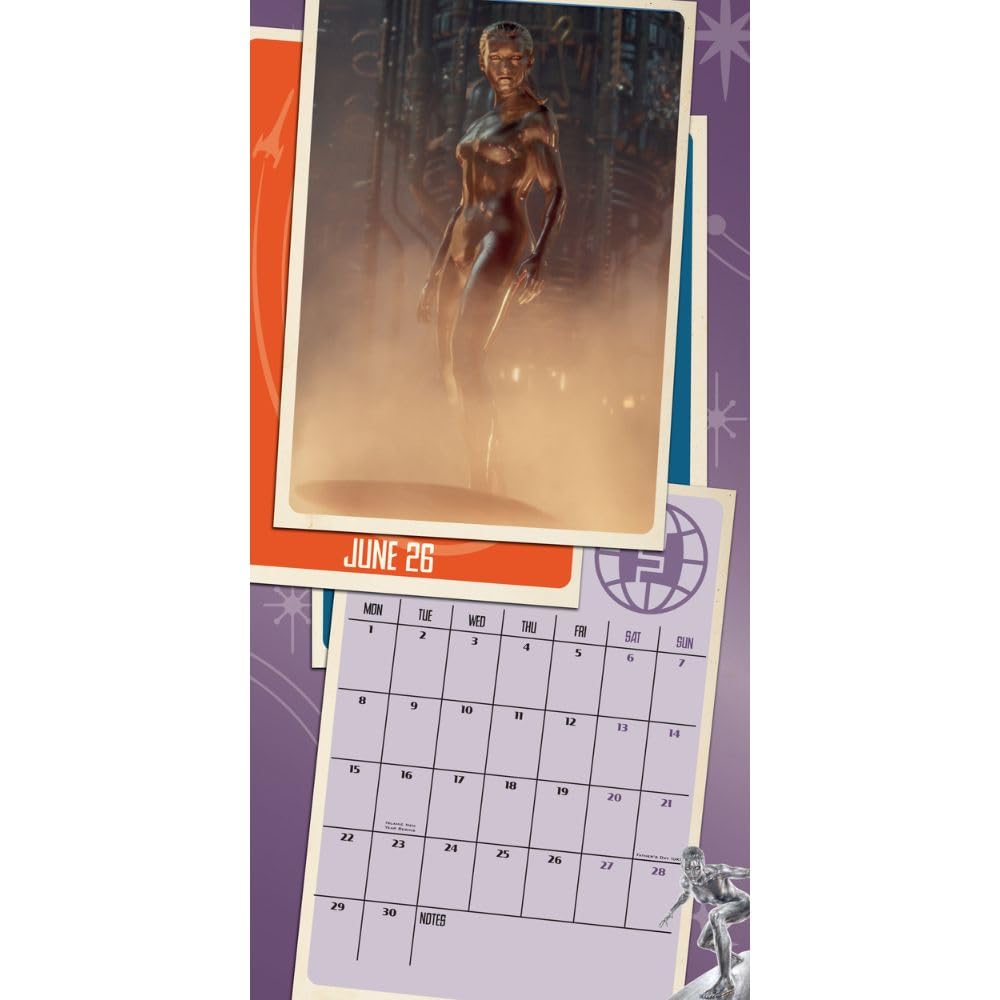 2026 Marvel Fantastic Four Movie - Square Wall Calendar