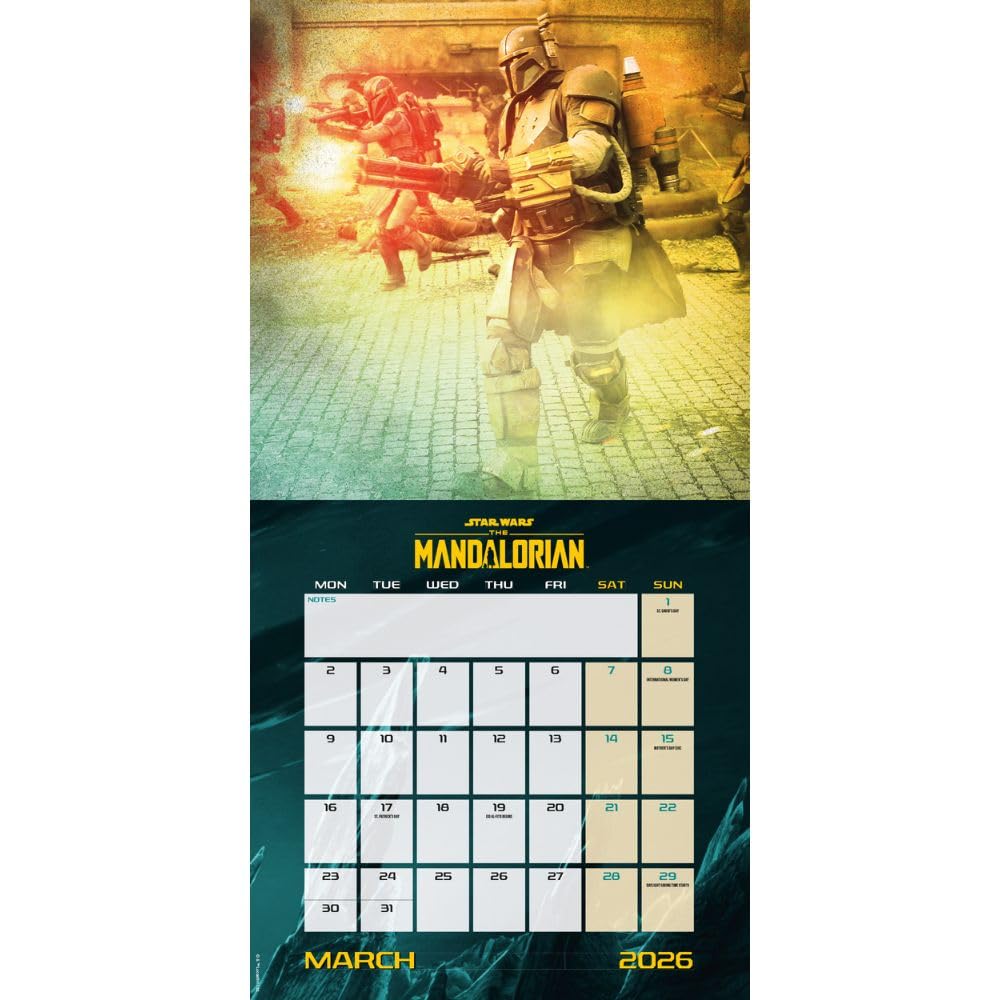 2026 Star Wars - The Mandalorian - Square Wall Calendar