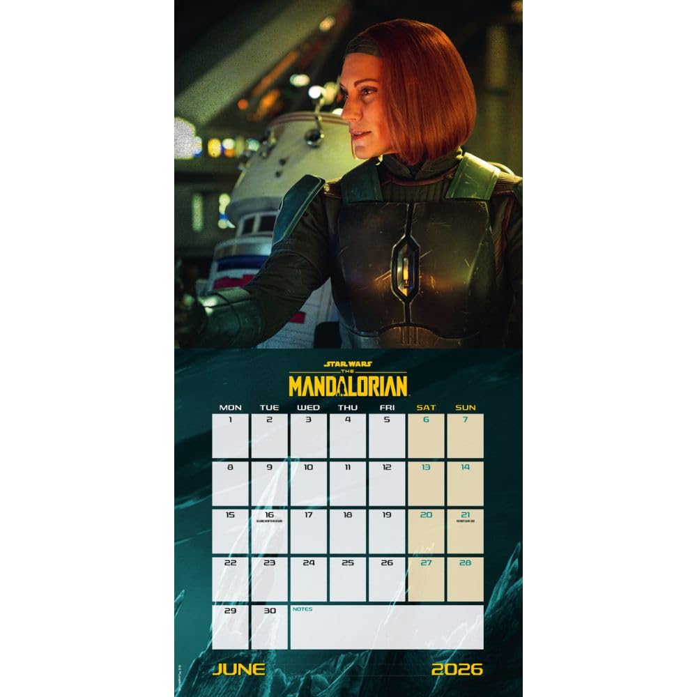 2026 Star Wars - The Mandalorian - Square Wall Calendar