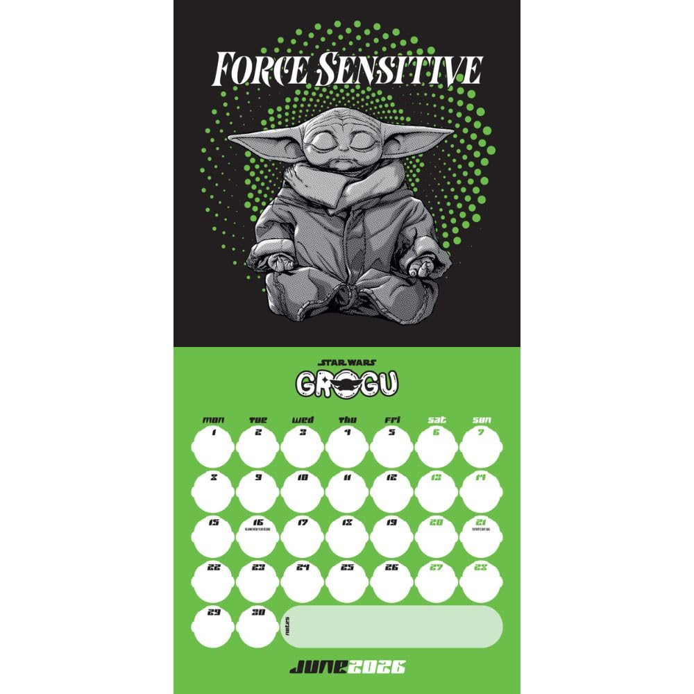 2026 Star Wars - Grogu - Square Wall Calendar