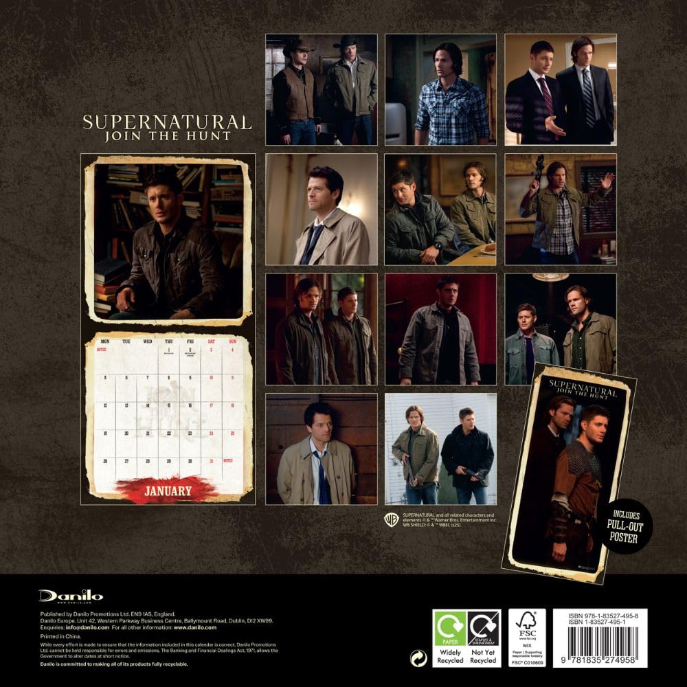 2026 Supernatural - Square Wall Calendar