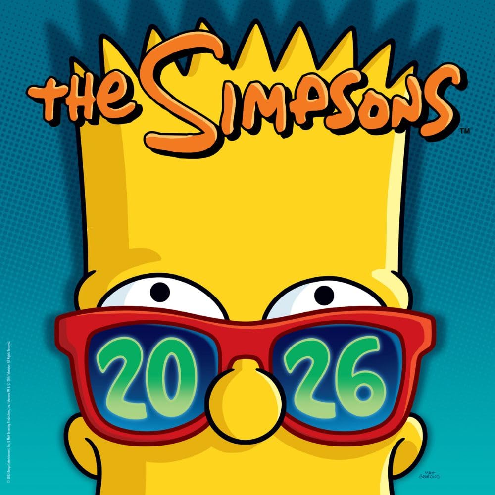 2026 The Simpsons - Square Wall Calendar