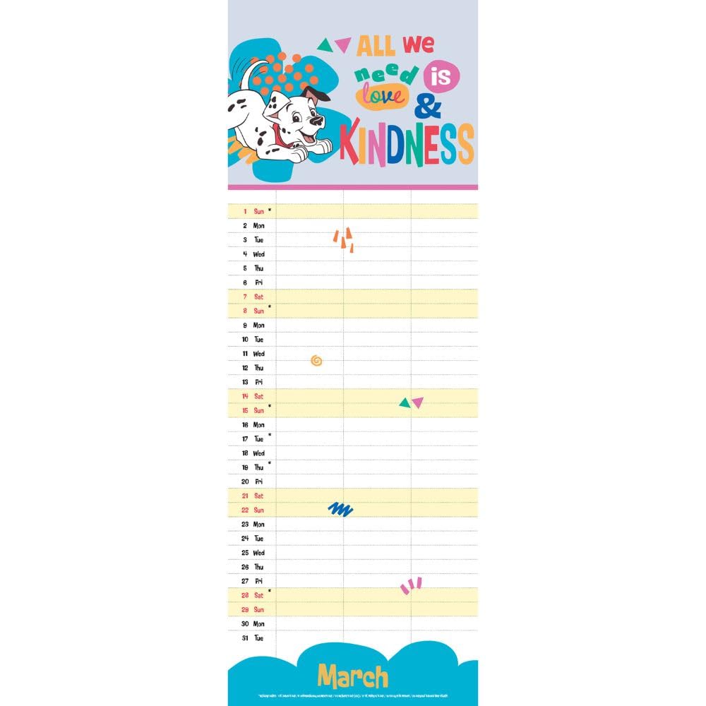 2026 Disney You, Me And Us - Slim Wall Calendar