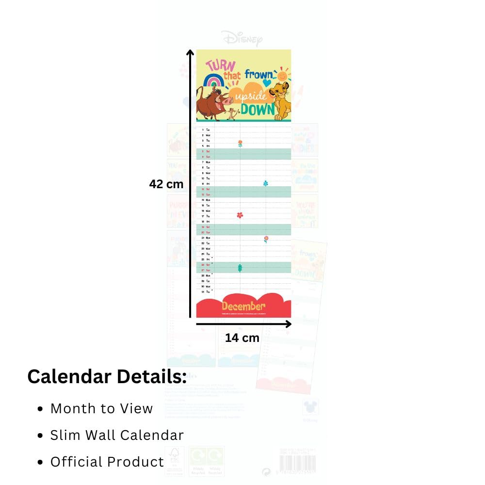 2026 Disney You, Me And Us - Slim Wall Calendar