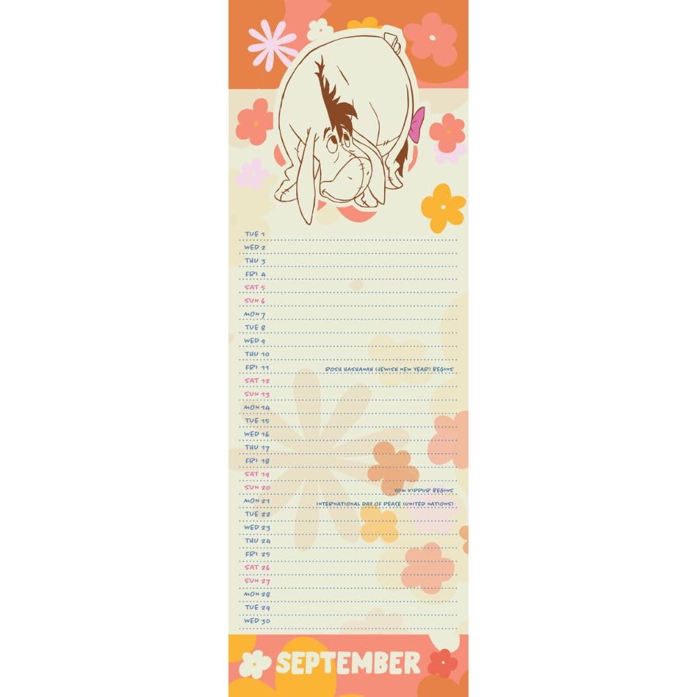 2026 Eeyore - Slim Wall Calendar
