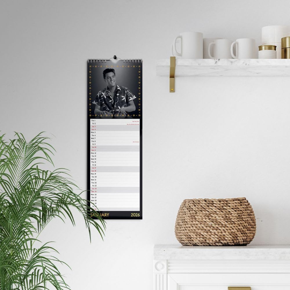 2026 Elvis - Slim Wall Calendar