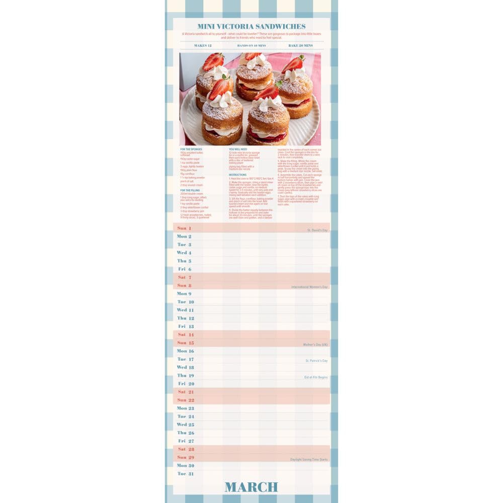 2026 The Great British Bake Off - Slim Wall Calendar