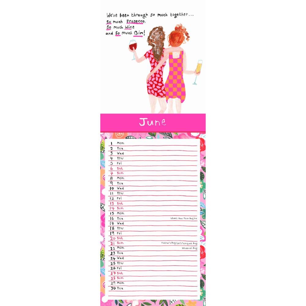 2026 Is it Friday Yet? - Paper Salad - Slim Wall Calendar