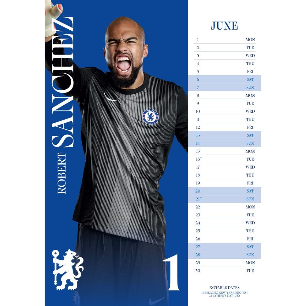 2026 Chelsea FC - A3 Wall Calendar