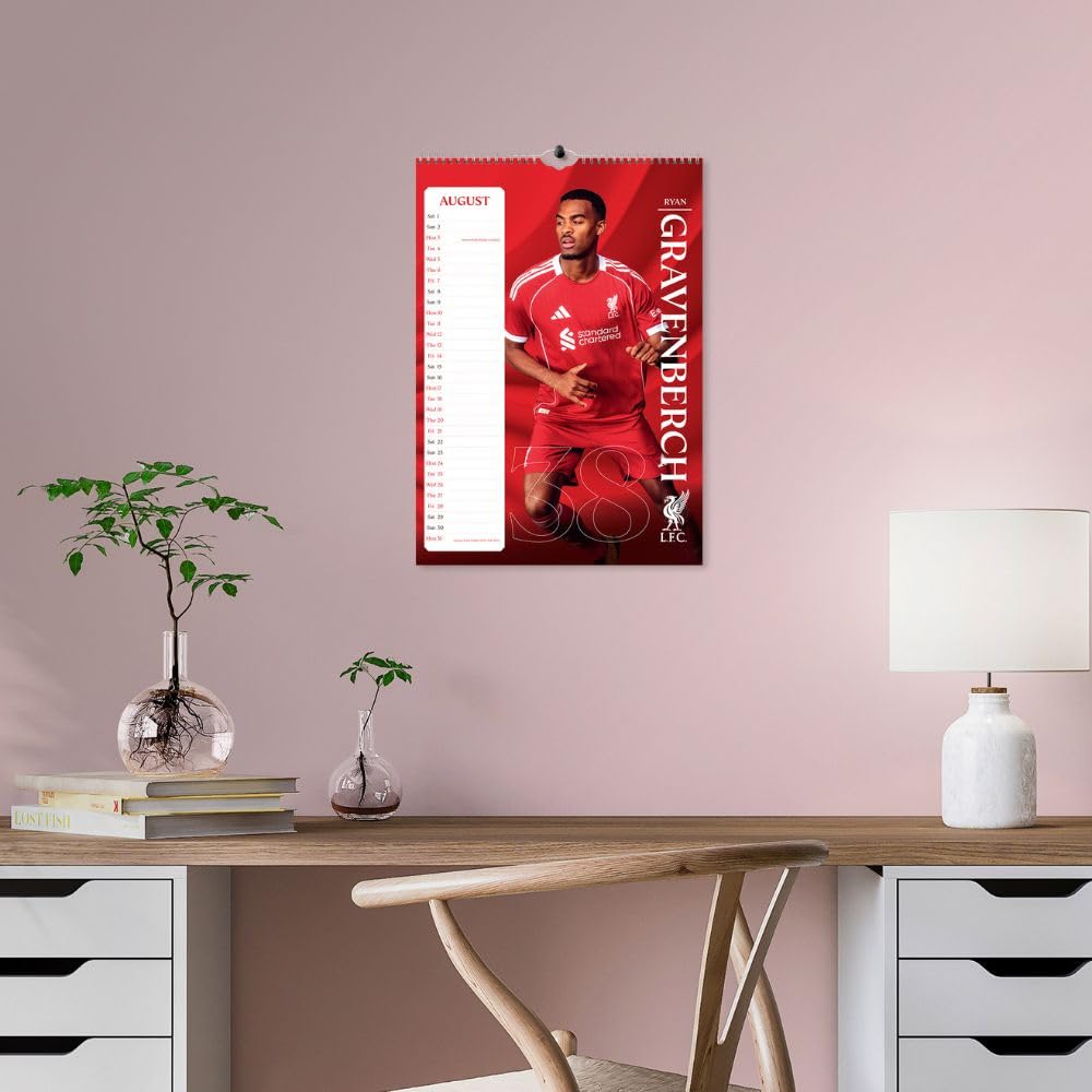 2026 Liverpool FC - A3 Wall Calendar