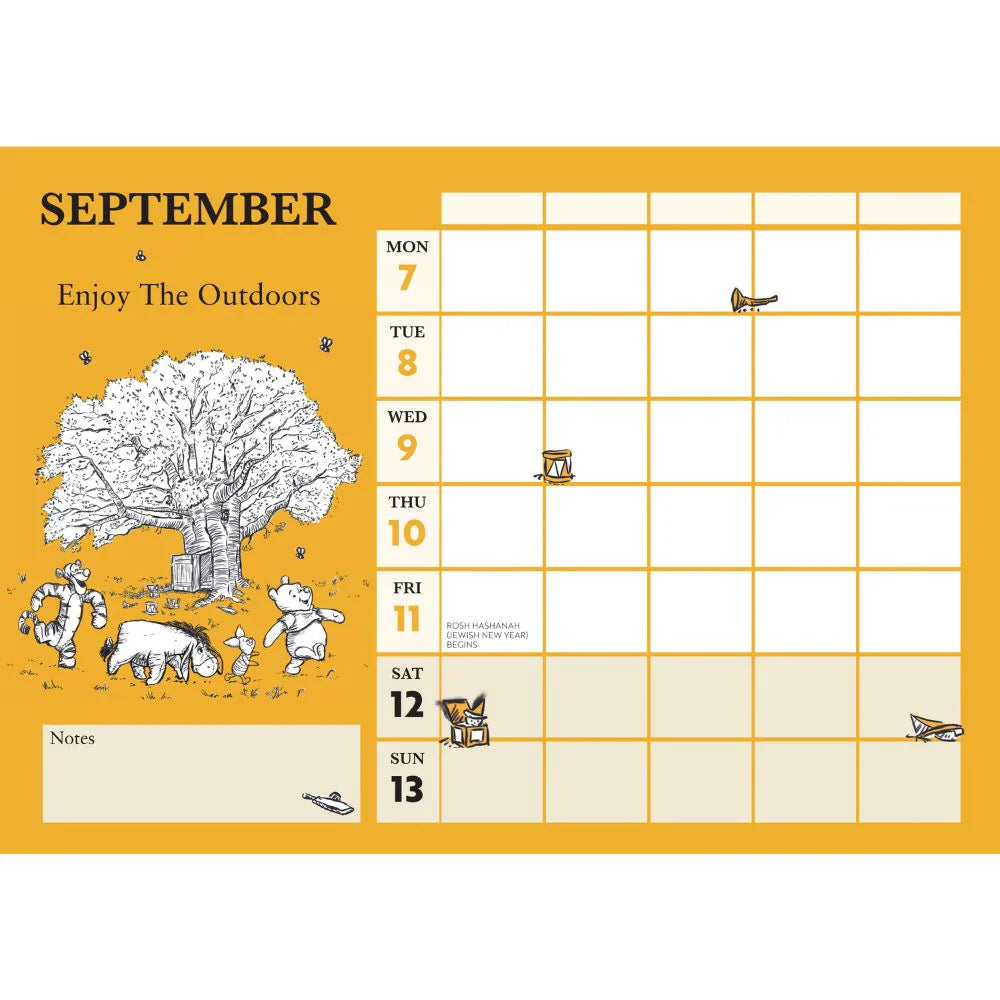 2026 Winnie The Pooh - Family Organiser Calendar - Deluxe Wall Calendar