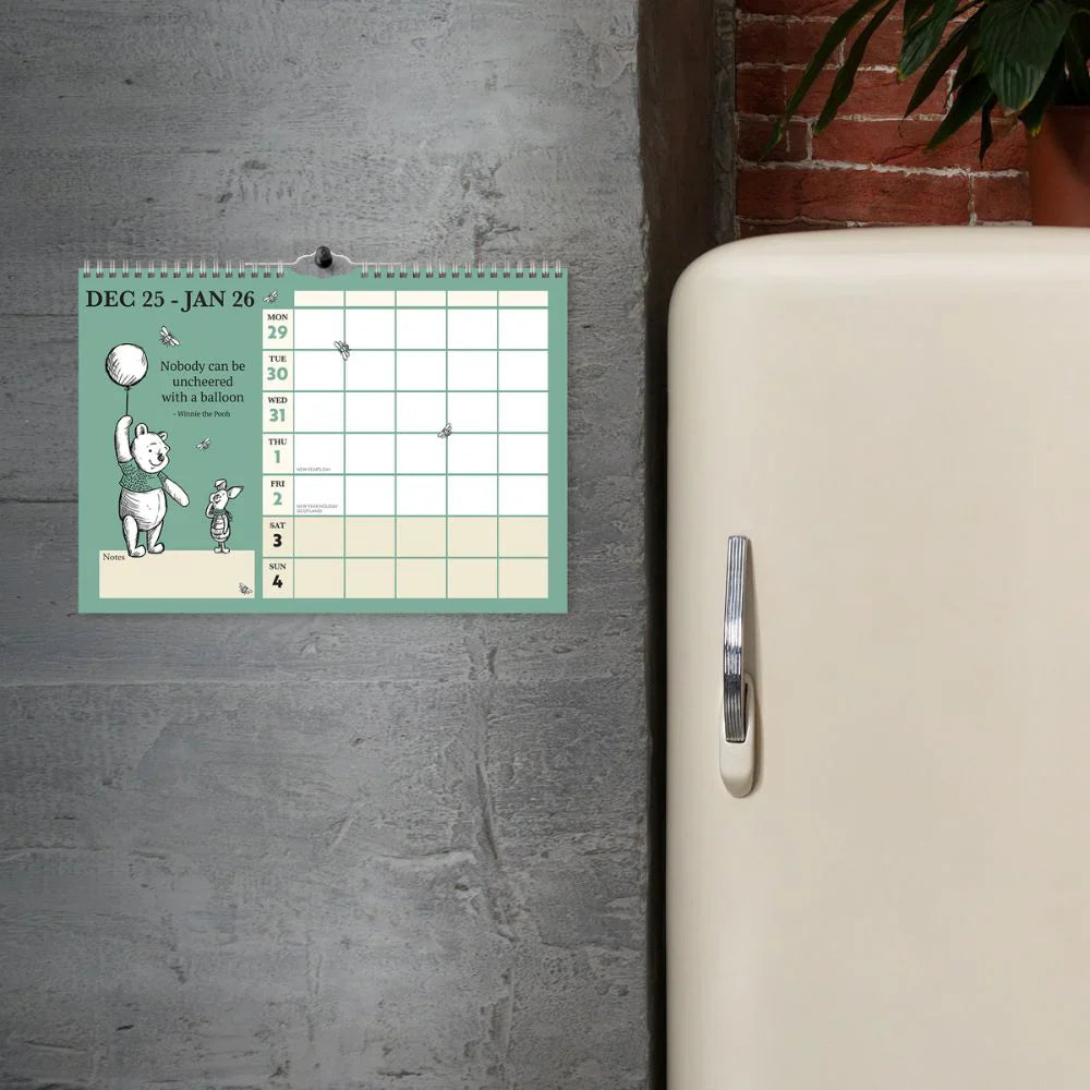 2026 Winnie The Pooh - Family Organiser Calendar - Deluxe Wall Calendar