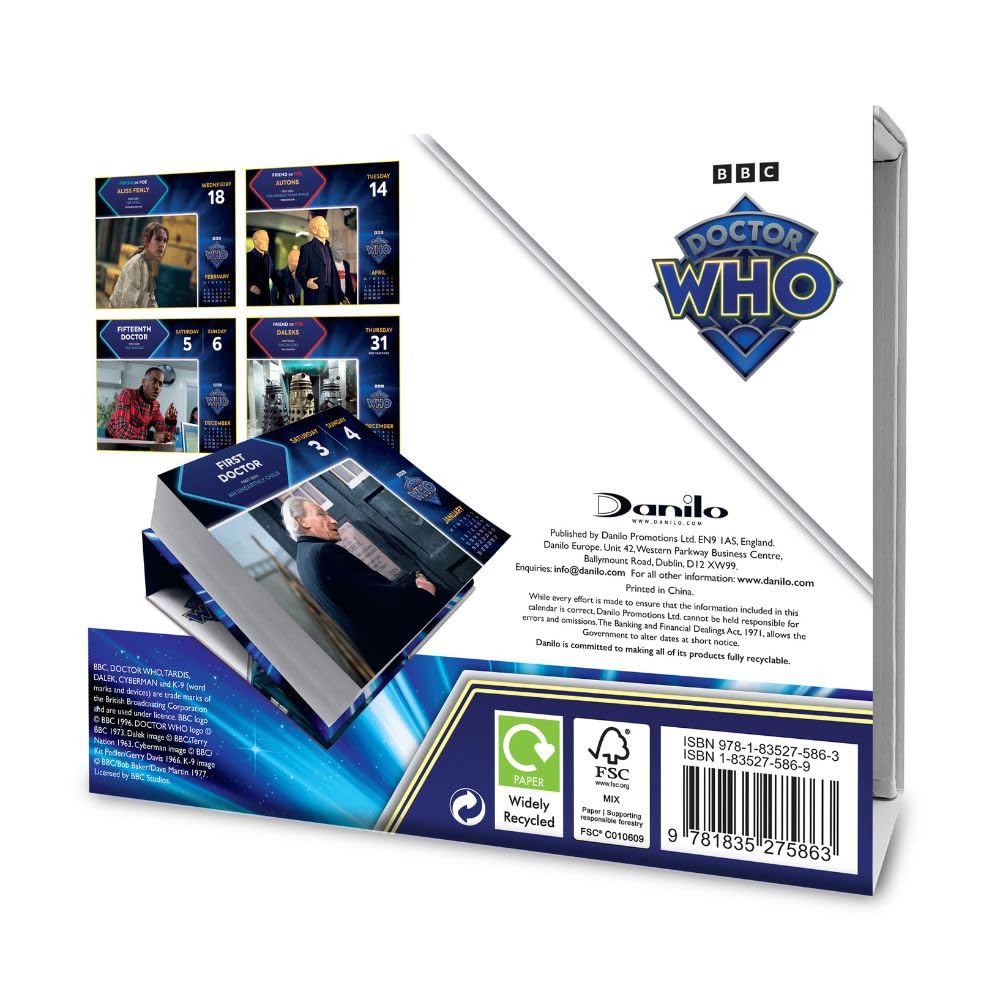 2026 Doctor Who - Daily Boxed Page-A-Day Calendar