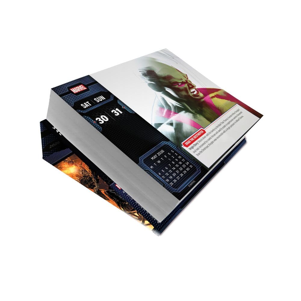 2026 Marvel - Daily Boxed Page-A-Day Calendar