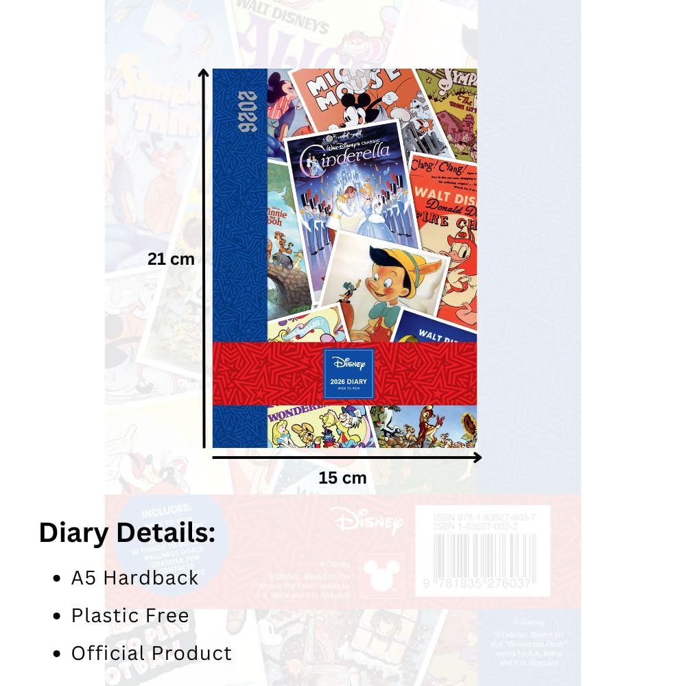 2026 Disney Vintage Posters - Weekly Diary/Planner