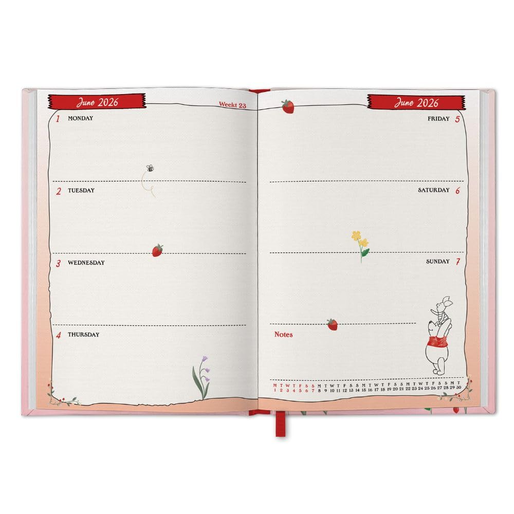 2026 Winnie The Pooh Sketchbook - Weekly Diary/Planner