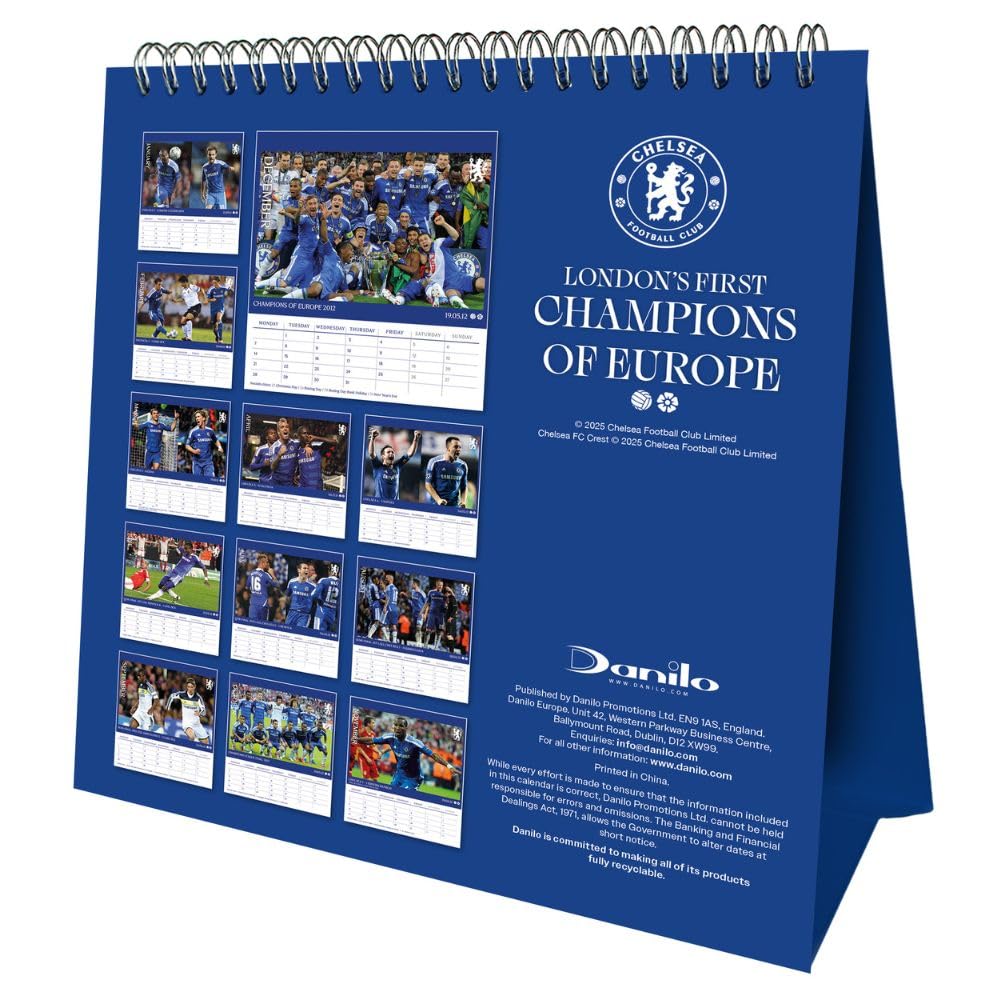 2026 Chelsea FC - Desk Easel Calendar