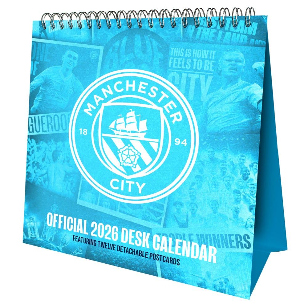2026 Manchester City FC - Desk Easel Calendar