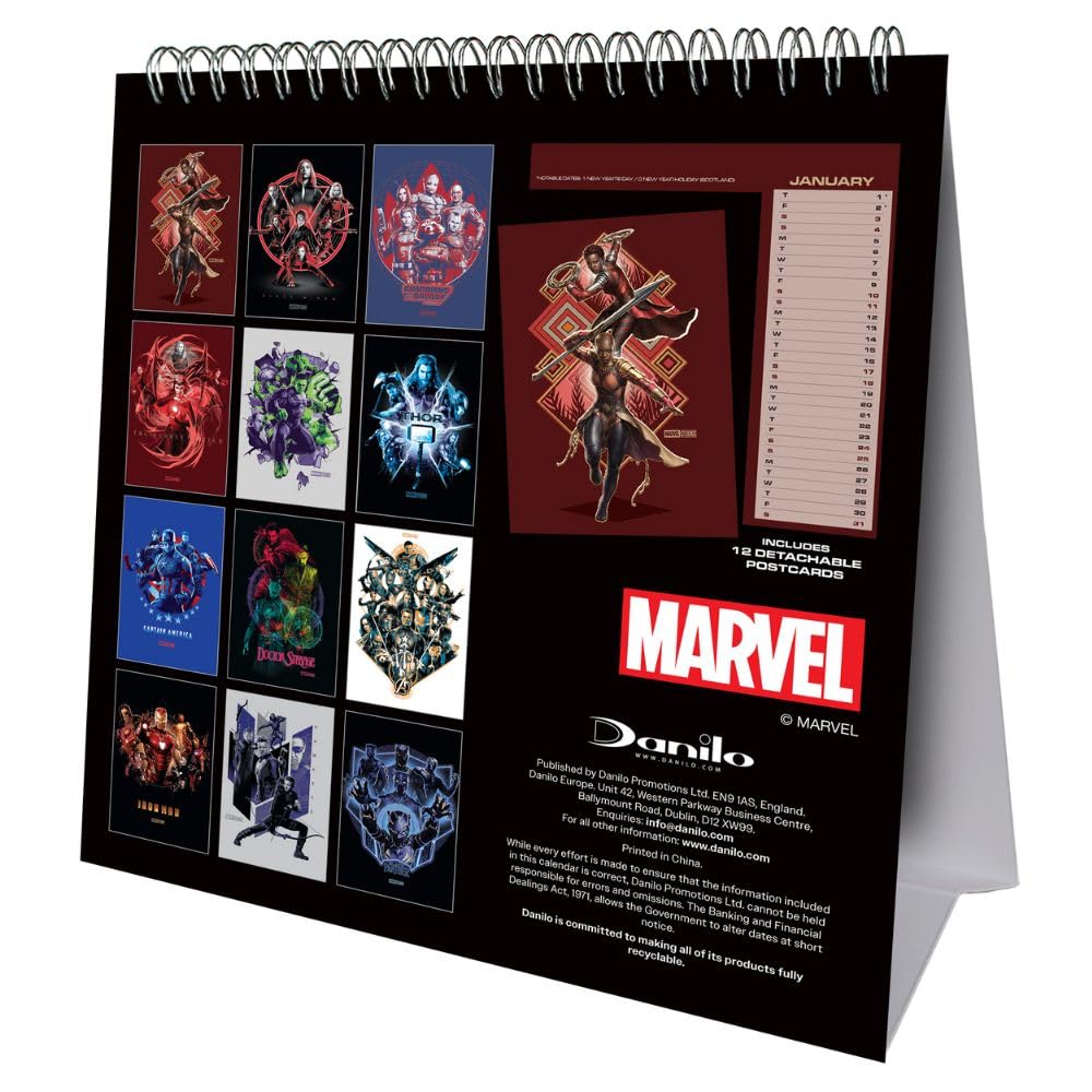 2026 Marvel Studios - Desk Easel Calendar