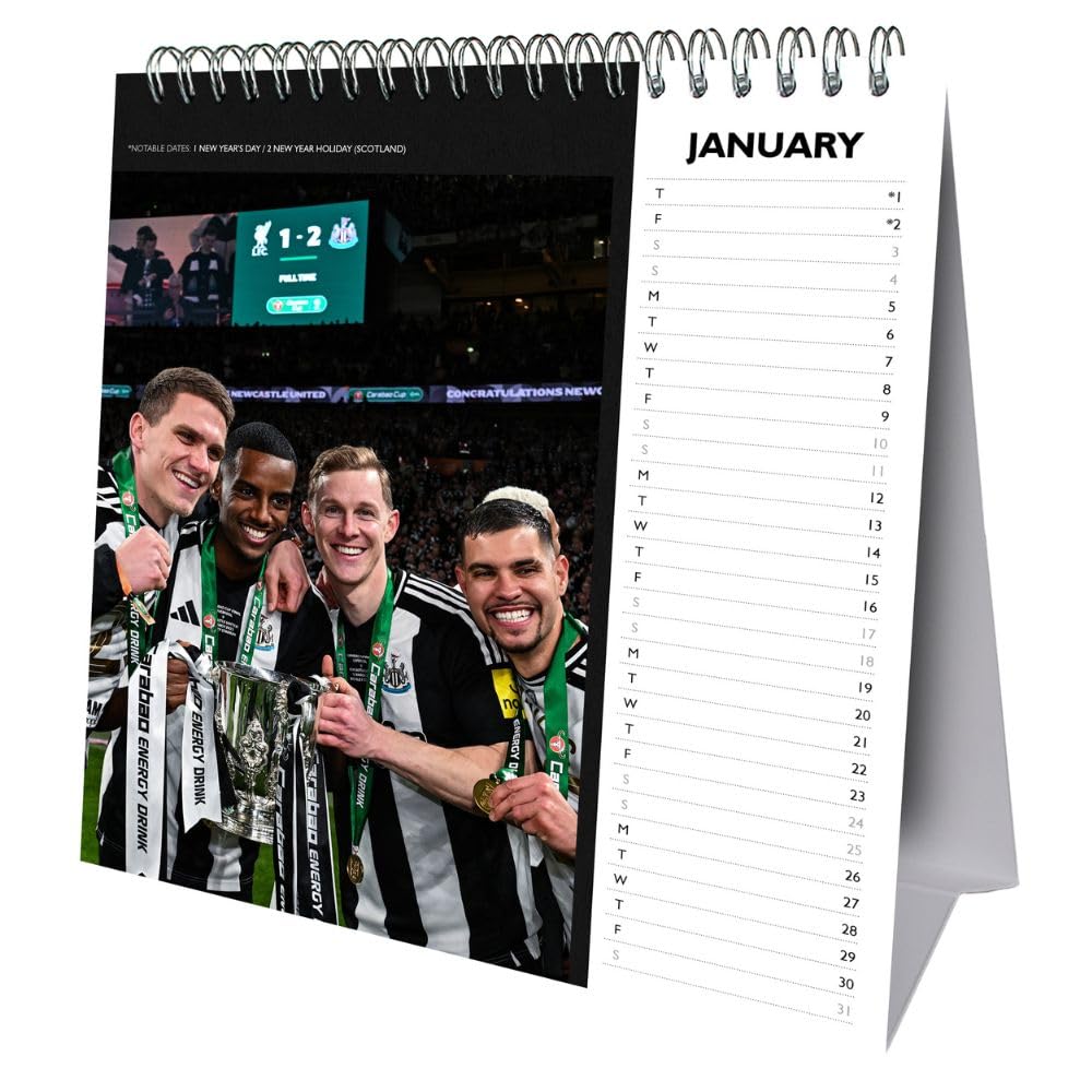 2026 Newcastle United FC - Desk Easel Calendar
