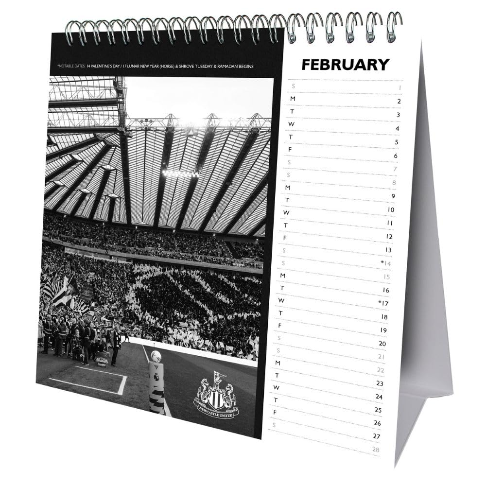 2026 Newcastle United FC - Desk Easel Calendar