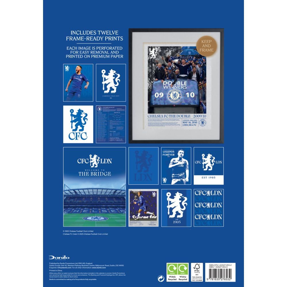 2026 Chelsea FC - A3 Deluxe Wall Calendar