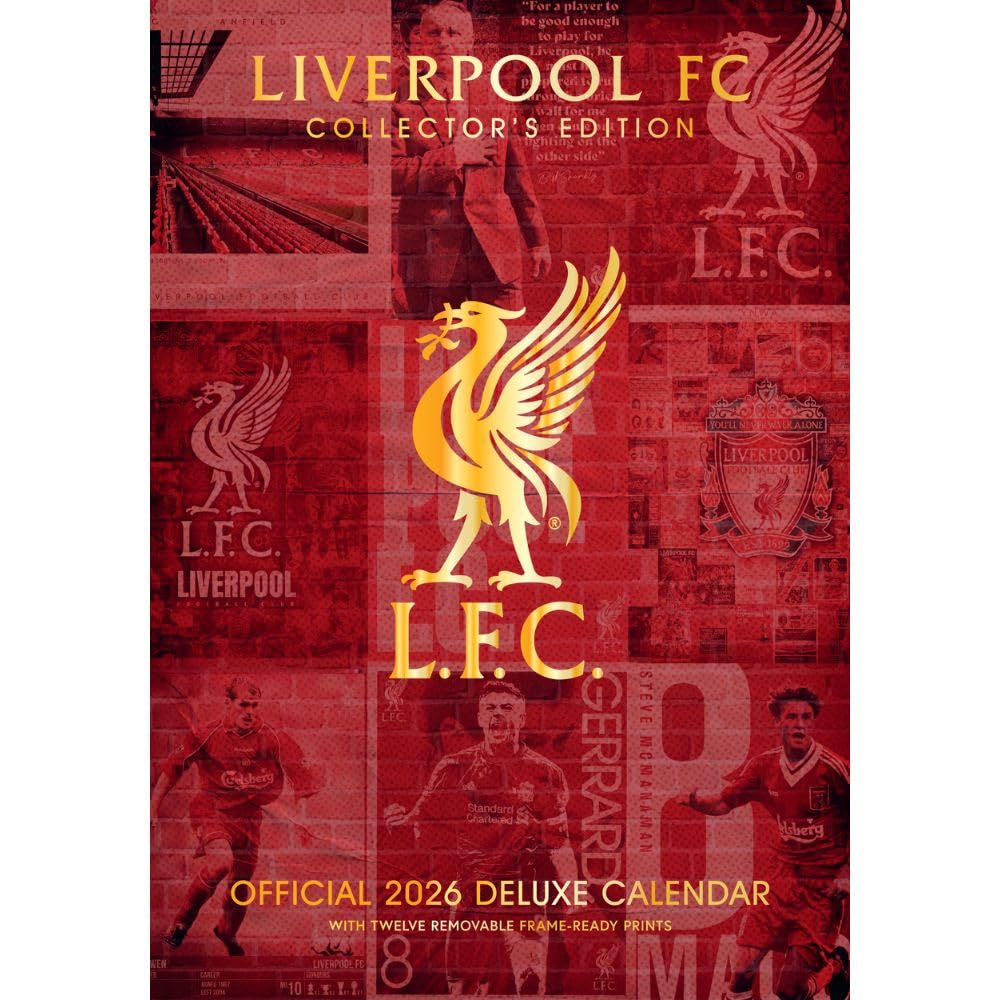 2026 Liverpool FC - A3 Deluxe Wall Calendar