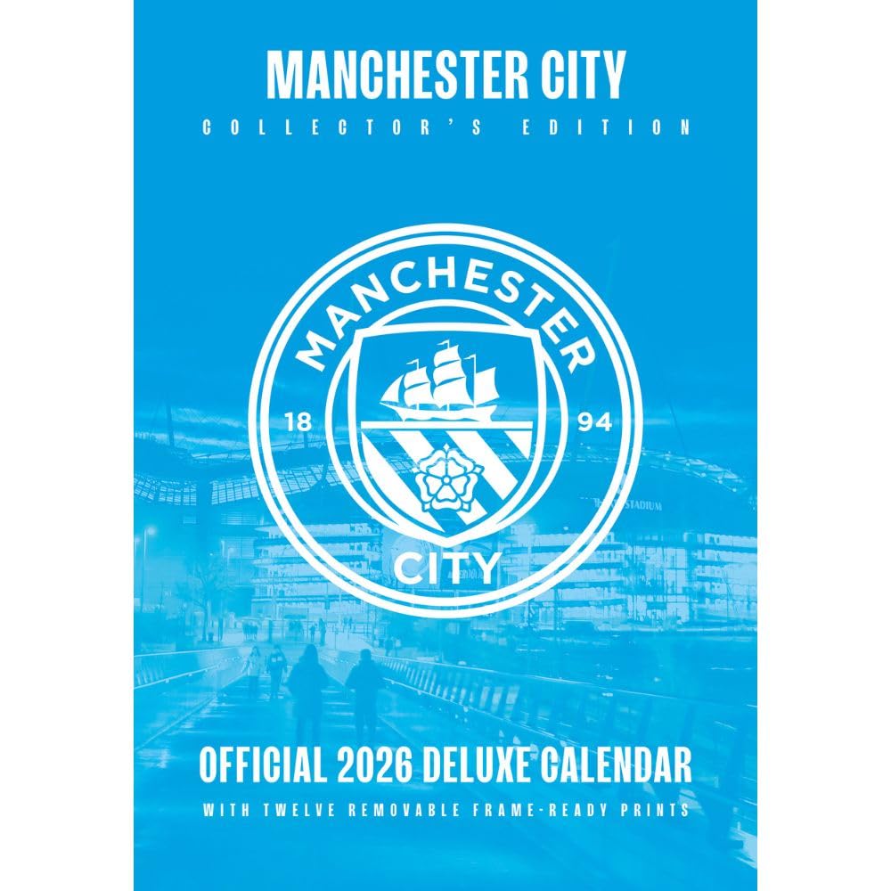 2026 Manchester City FC - A3 Deluxe Wall Calendar