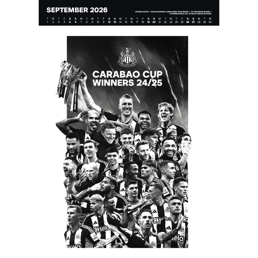2026 Newcastle United FC - A3 Deluxe Wall Calendar