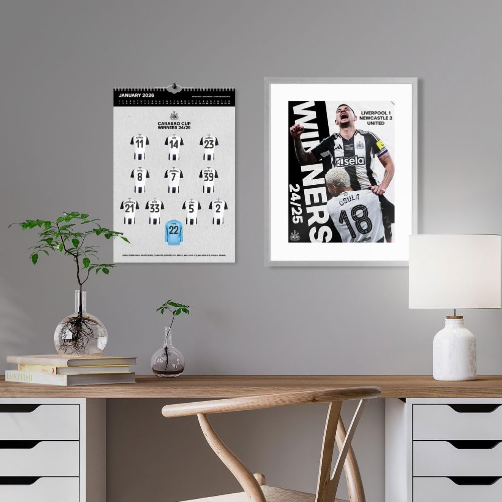 2026 Newcastle United FC - A3 Deluxe Wall Calendar