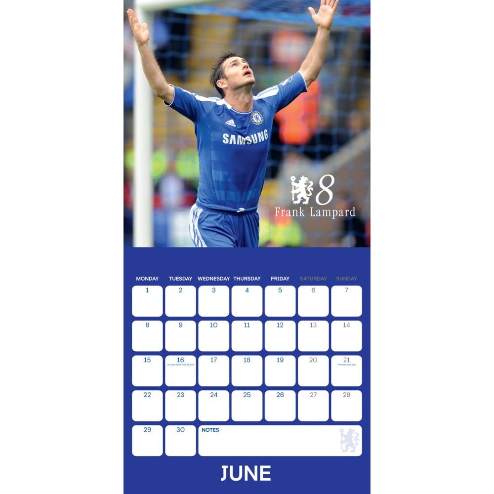 2026 Chelsea FC Legends - Square Wall Calendar