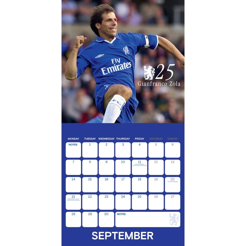 2026 Chelsea FC Legends - Square Wall Calendar