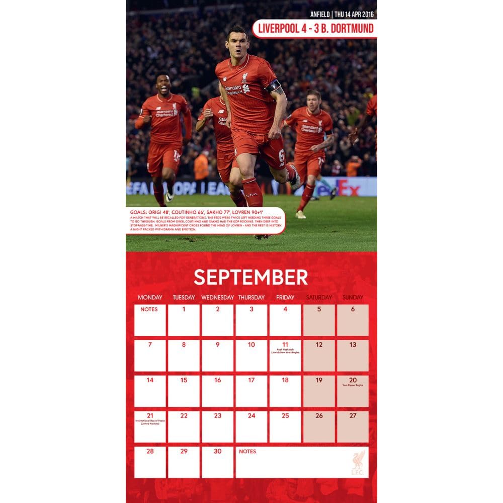 2026 Liverpool FC Legends - Square Wall Calendar