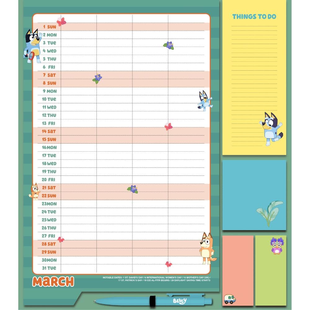 2026 Bluey - Deluxe Wall Calendar