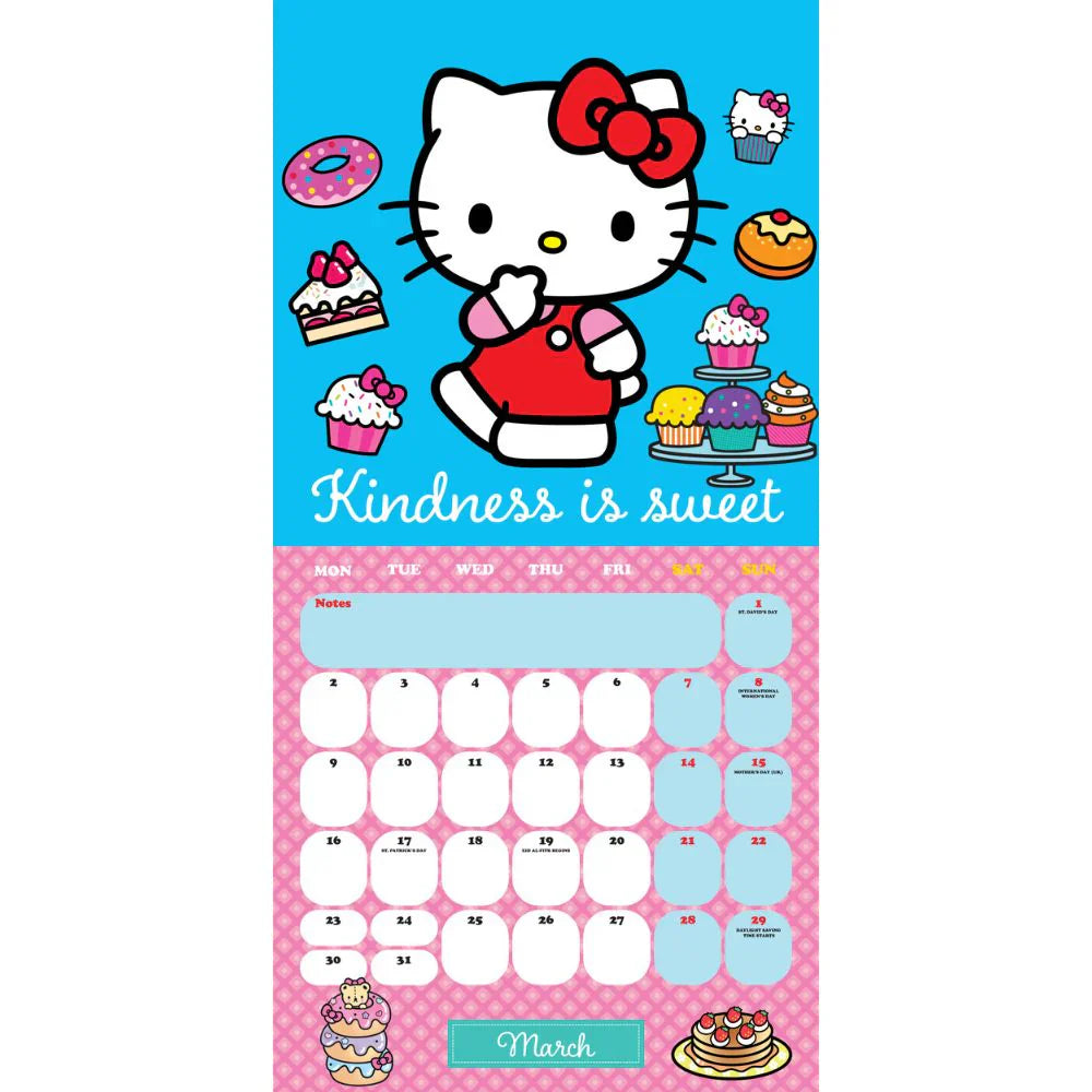 2026 Hello Kitty - Square Wall Calendar