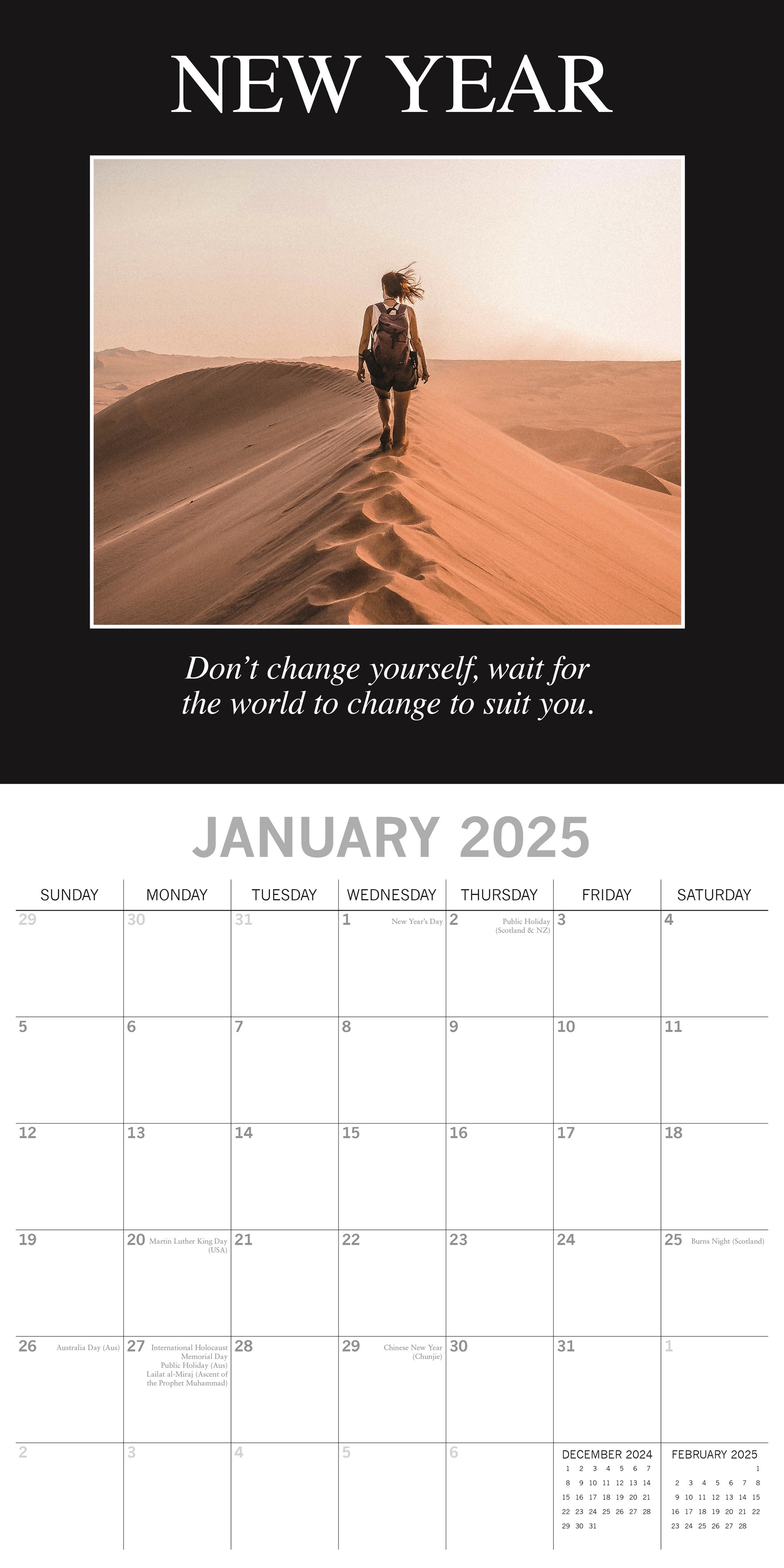 2025 deMOTIVATION - Square Wall Calendar