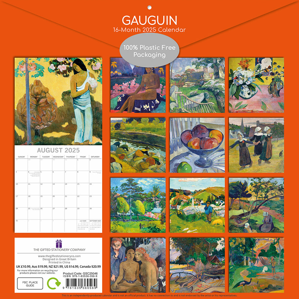 2025 Gauguin - Square Wall Calendar