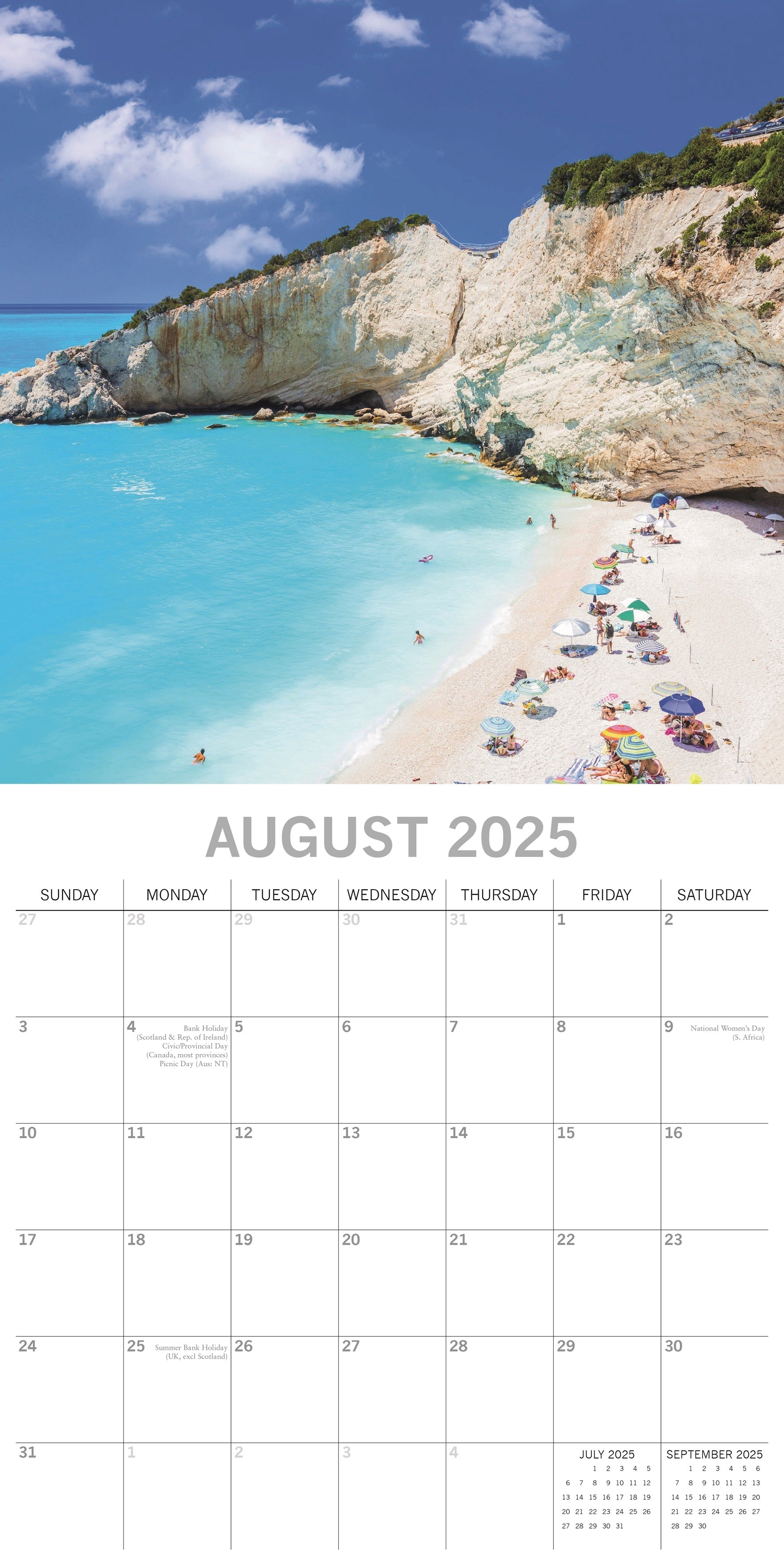 2025 Greek Islands - Square Wall Calendar