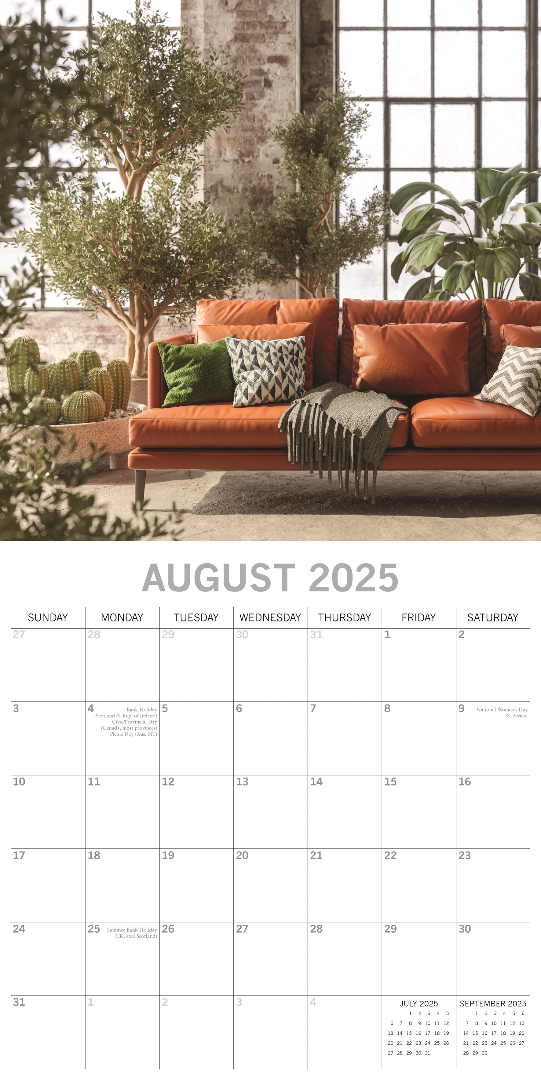 2025 House Plants - Square Wall Calendar