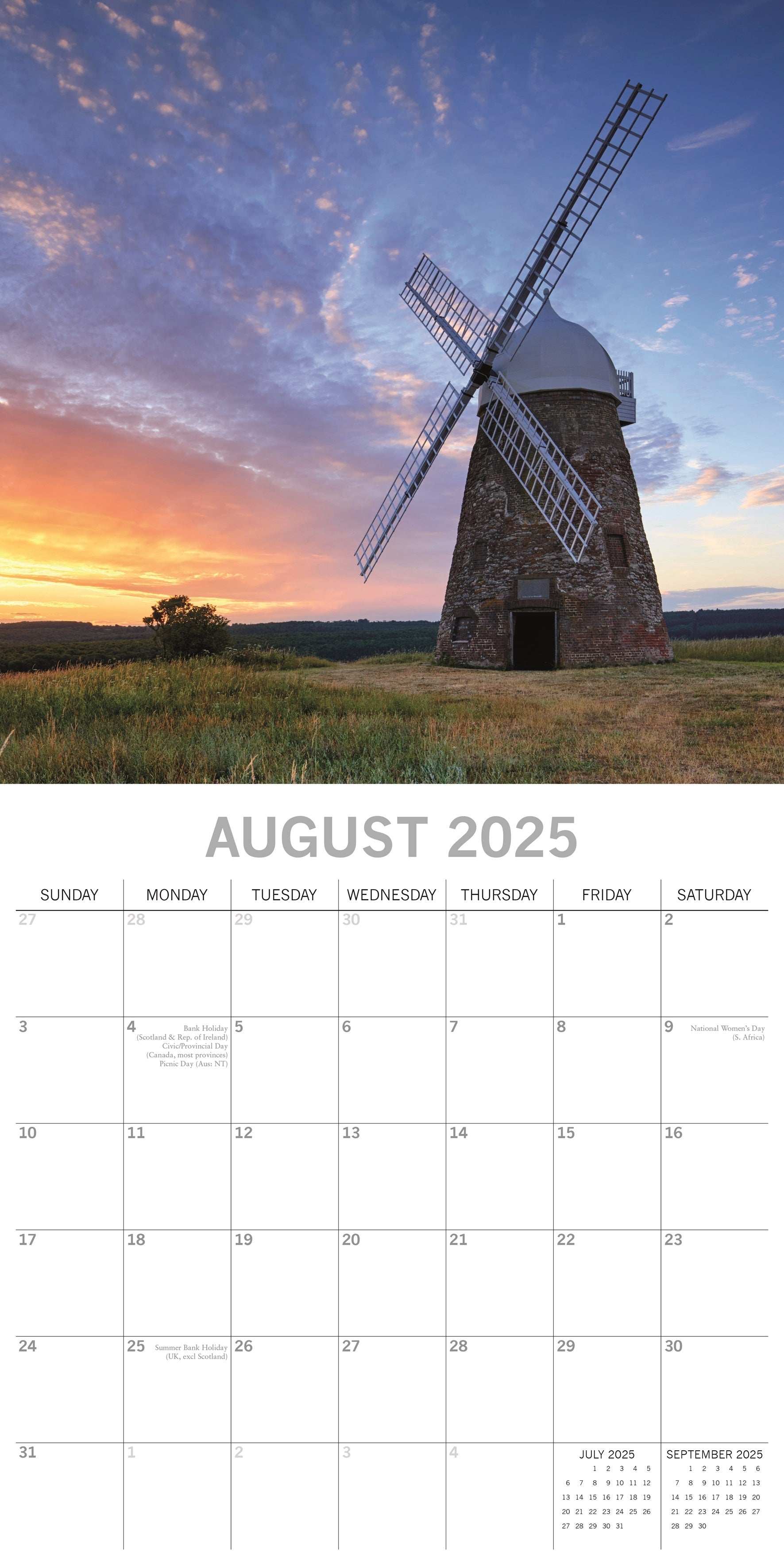 2025 National Parks of Britain - Square Wall Calendar