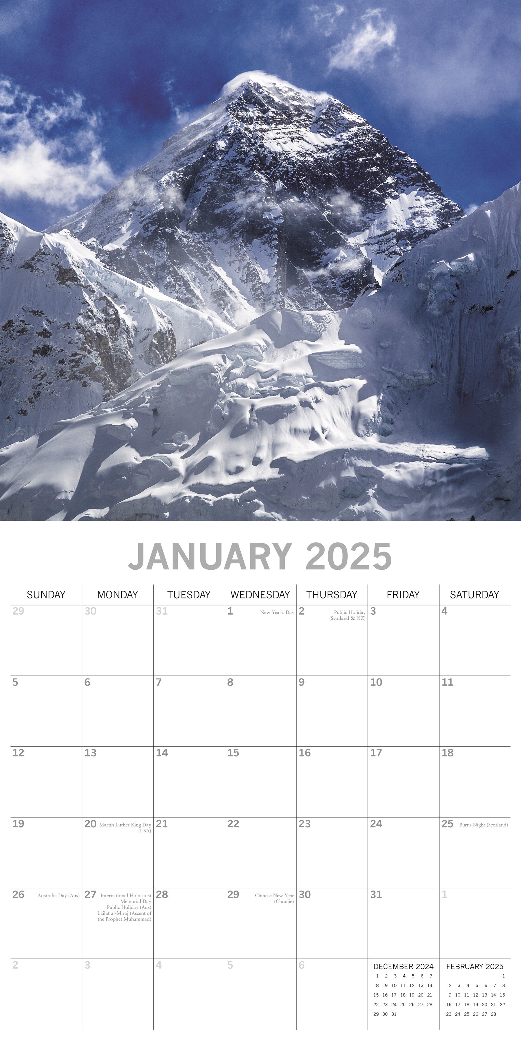 2025 Natural Wonders - Square Wall Calendar