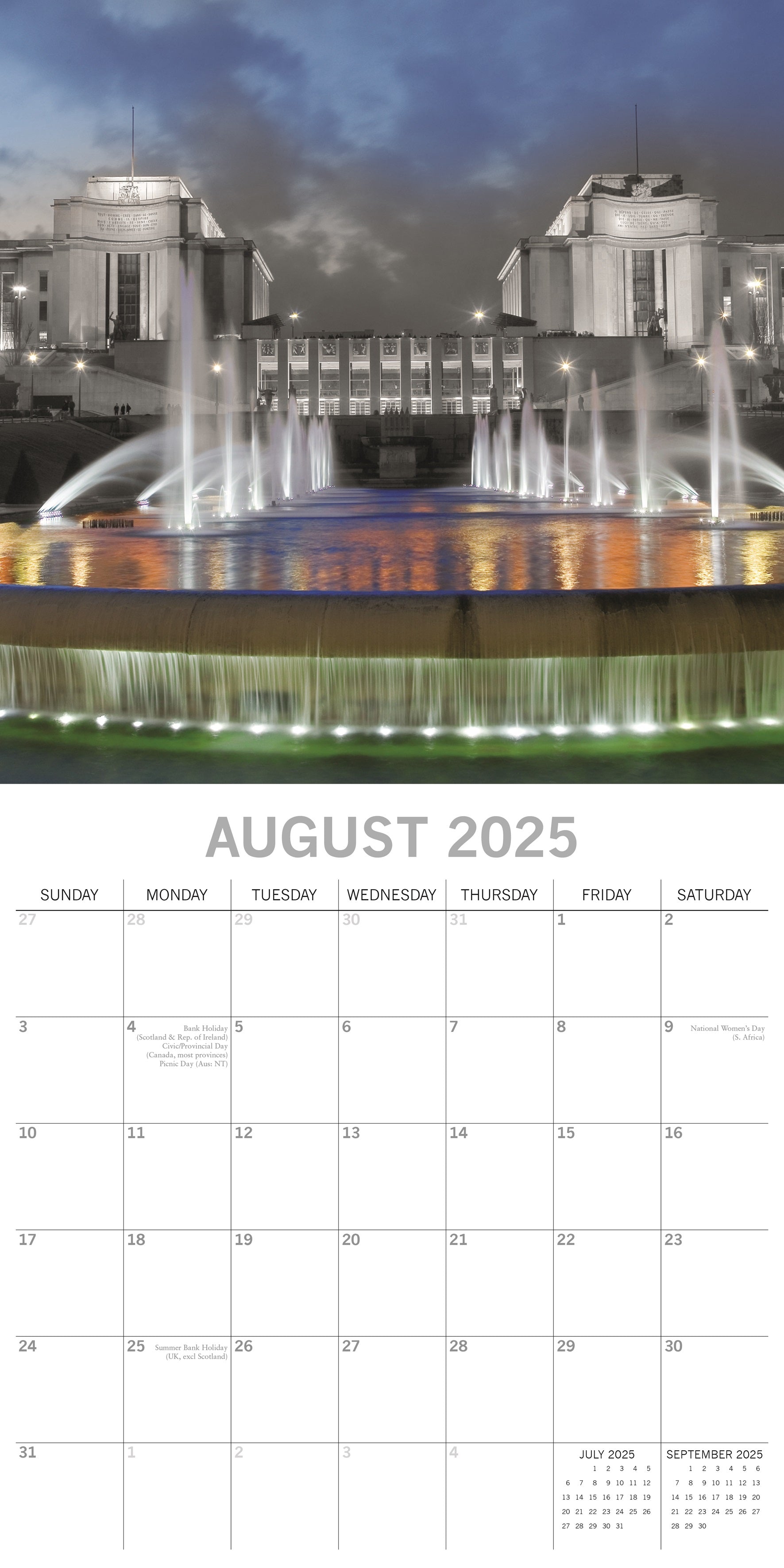 2025 Paris Limelight - Square Wall Calendar