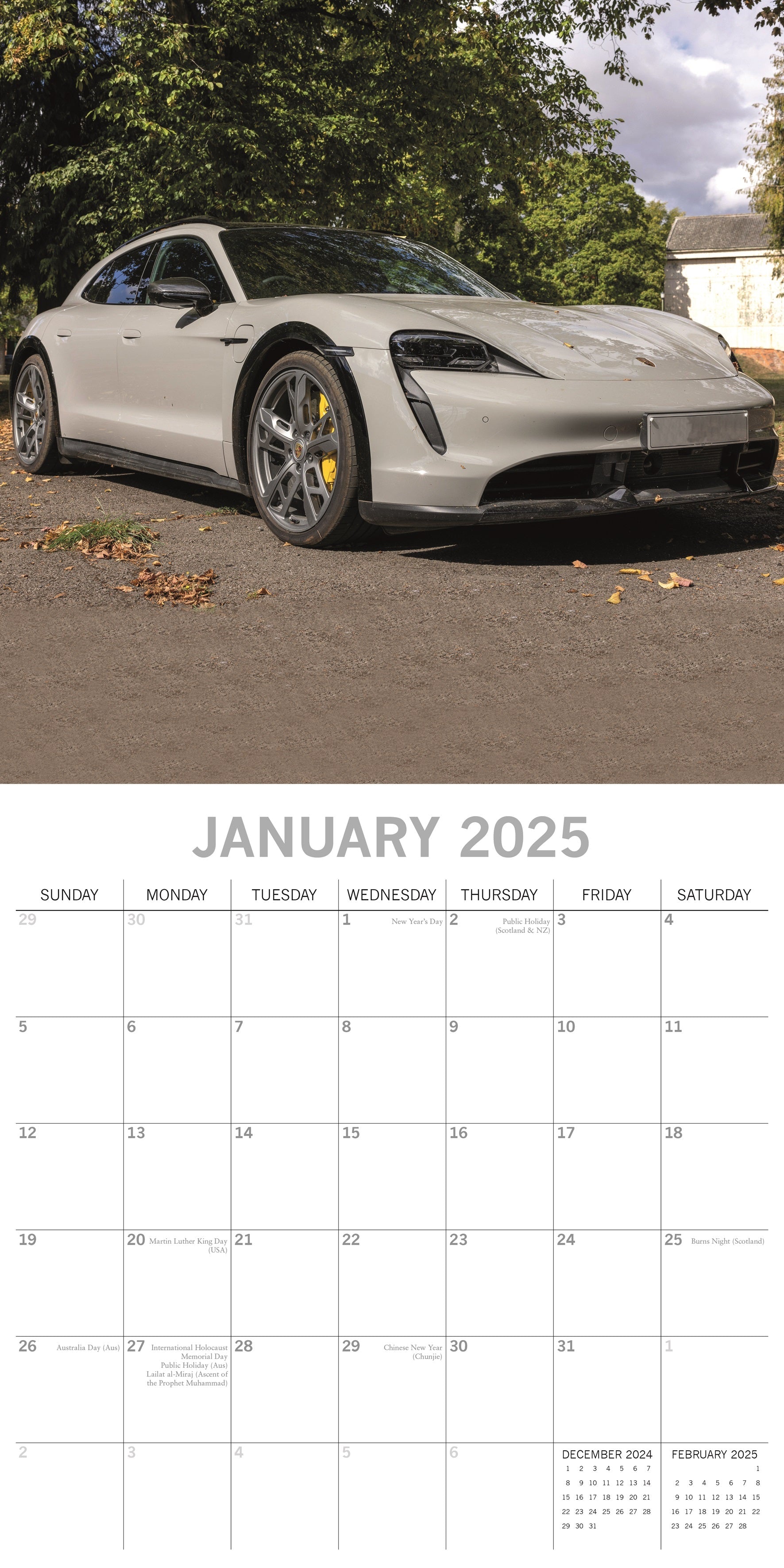 2025 Porsche - Square Wall Calendar