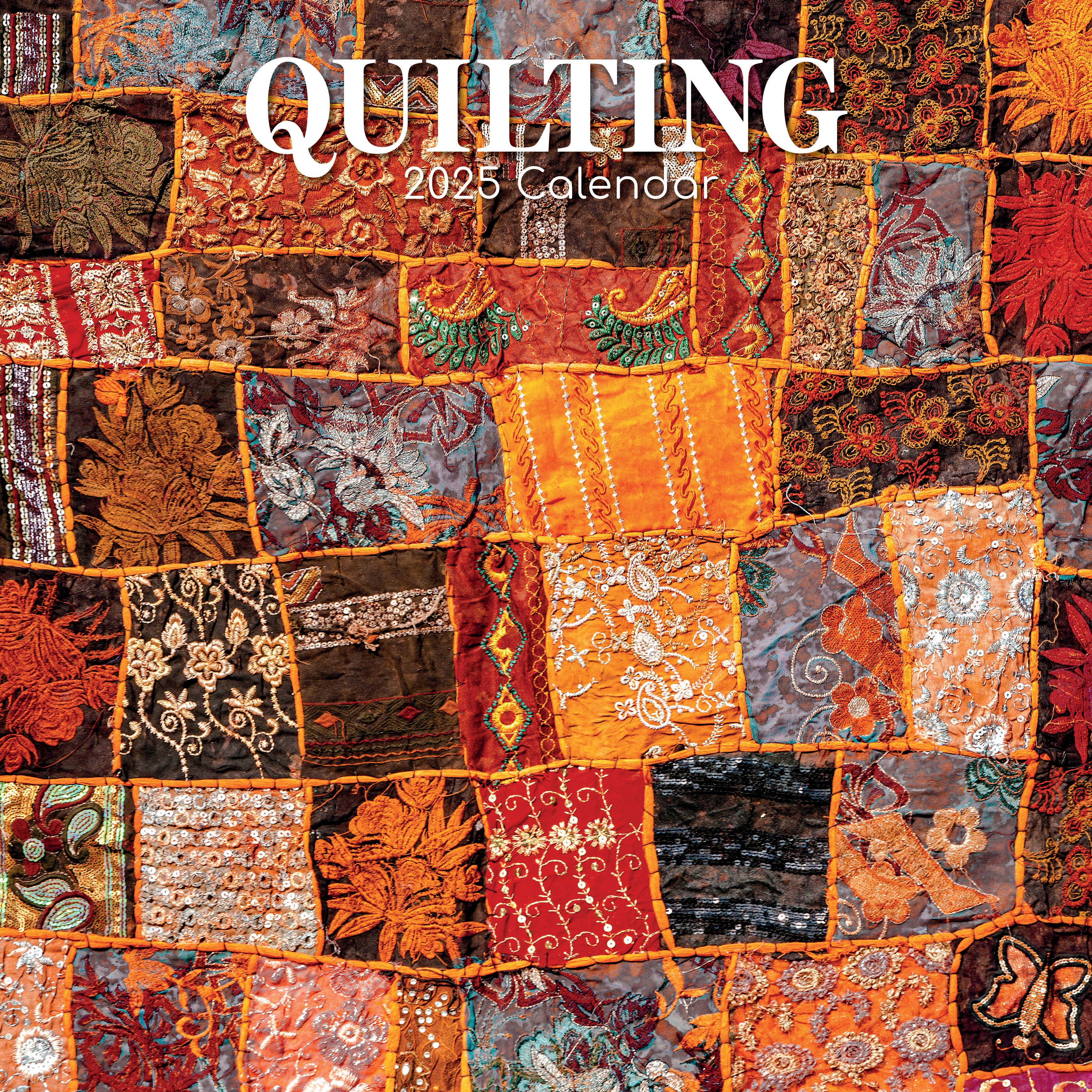 2025 Quilting - Square Wall Calendar