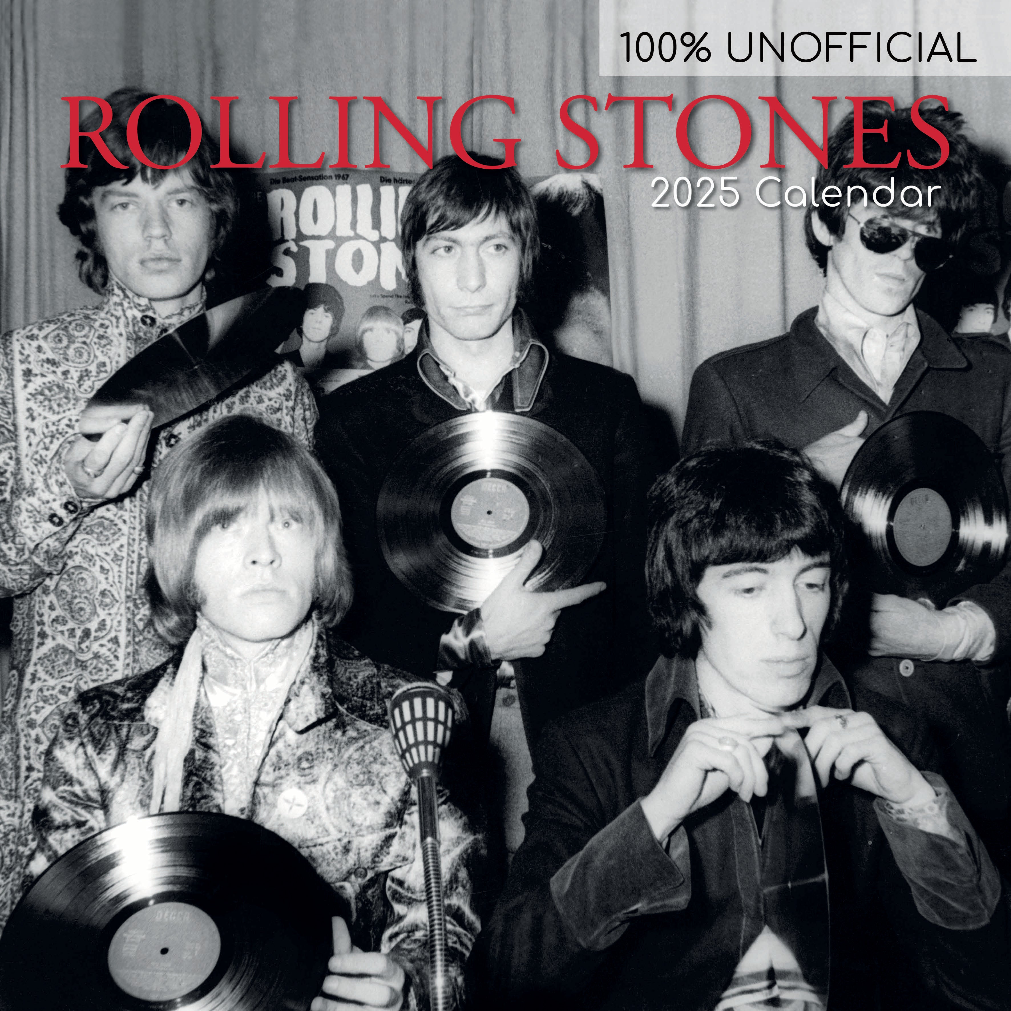 2025 Rolling Stones - Square Wall Calendar